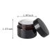 OverNews 1oz Amber Glass Jar  Empty Cosmetic Lotion Containers with Inner Liners Black Lid  Spatula 1pcs amber - Buy Online on SooperMarket.com