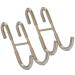 Cabilock 2pcs S Hook Towel Hanger Storage Hooks Door Hanging Hook Back Door Hanger Silver Stainless Steel