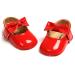 RVROVIC Baby Girl Moccasins Infant Princess Sparkly Premium Lightweight Soft Sole Prewalker Toddler Girls Shoes 12-18 Months 2 Red