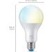 WiZ Connected Color 100W A21 Smart WiFi Light Bulb | Dimmable 2700K - 6500K + RGB | Works with Alexa, Google Assistant, Siri Shortcuts | No Hub Required | 16 Million Colors | 1 Bulb A21 Tunable White | Pack of 1 - Buy Online on SooperMarket.com