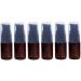 12Pcs 10ml/0.34oz Brown Lotion Pump Bottle with Black Press Pump Head Empty Refillable Makeup Cosmetic Toiletries Liquid Container Dispenser for Emulsion Body Wash Shampoo - Buy Online on SooperMarket.com