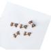 5Pcs Metal Nail Art Studs 3D Nail Art Metal Nail Art Jewelry Decorations Pearls Bows Nail Decoration Accessories Nail Rivets Gems Coffee color - Buy Online on SooperMarket.com