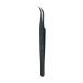 DASSEN Lashes Extension Tweezers Isolations tweezer Volume Lashes Tweezers Precision Slanted Straight Tip for Isolation Classic Lash Extensions Pointed Lash Tweezers for Eyelash Extensions (Black2-1)