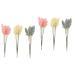 Zerodeko 36 Pcs Artificial Corn Ear Fake Flower Rustic Decor Wheat Ear Crafts Harvest Decoration Wedding Vases Natural Wheat Ear Wheat Ears Flowers Naturales Bride Display Plastic Air Dry Assorted Colorx2pcs 30X1.5CMx2pcs