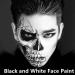 Go Ho Black and White Cream Face Body Paint (4 oz) - Water Based White Zombie Skeleton Clown Face Painting for Adults & Children - SFX Cosplay Makeup for Halloween, Day of the Dead & Festivals - Buy Online on SooperMarket.com
