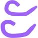 Ear Protector Hook Flexible Comfortable Ear Hook Washable Easy To Wear Silicone 10 Pcs for Kids(Purple) - Buy Online on SooperMarket.com
