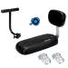 Universal Bicycle Rear Seat Cushion Armrest Footrest Set, Kids Child Safety Carrier Bicycle Baby Seat, Including Cushion and Backrest, Armrest Handrail, Footrests, Bell black