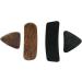 2 Pairs Archery Arrow Rest - Adhesive Backed Fur Pad for Longbow & Recurve Bow - Black/Brown - Outdoor Hunting Accessory - Buy Online on SooperMarket.com
