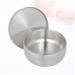 Angoily 3-Pack Razor Shell for Men - Premium Shaving Foam Cup & Soap Box | Steel Lid Silver Design - 11x11x6.5cm - Buy Online on SooperMarket.com