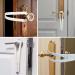2PCS Adjustable Cat Door Holder Latch - Easy Install Flex Strap - Dog Proof Door Lock - Keep Dogs Out of Litter & Food - Buy Online on SooperMarket.com