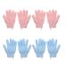 2 Pair Exfoliating Body Gloves Men and Women Bath Scrub Wash Mitts for Shower Spa Massage - Scrub Exfoliating Mitts for Body Face Hand and Foot
