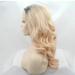 Buy SHIYID Two Tone Brown Orange Peach Synthetic Lace Front Wig | Heat Resistant Natural Wave Hair International Shipping Available - Buy Online on SooperMarket.com