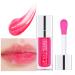 GL-Turelifes Plumping Lip Gloss Oil  Hydrating Lip Gloss Tinted Lip Balm Lip Care Transparent Lip Oil  Lip Glow Oil Non-sticky Glitter Shine Primer Lip Tint Long Lasting Nourishing (015Cherry)