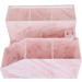 Acrylic Eyelash Beauty Organizer with Tweezers Holder | Marble Pink Display Boxes for Home and Salon - Buy Online on SooperMarket.com