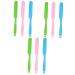Minkissy silicone hair removal rod cosmetics spatula non-stick powder turners non-stick powder turners hair wax removal beauty tools silicone spatula body wax pebble angel household flippers