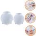 STOBOK 2pcs Ball Mold Round Mold Round Soap Molds Crystal Casting Mold Candle Wax Mold Sphere Making Candle Making Mold Silicone Mold Silicone Ball Silica Gel One Body White White 5.9X5.9X5.9CM - Buy Online on SooperMarket.com