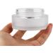 1PC 100ml/3.5oz Empty Frosted Glass Cream Jar with Wood Grain Lid Refillable Travel Makeup Cosmetic Face Lotion Cream Emulsion Container Bottle Storage Pot with Inner Linner - Buy Online on SooperMarket.com