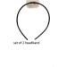 Mytoptrendz Set of 2 Black Thin Slim Narrow Plastic Alice Band Hair Band Headband Hair Accessory - Buy Online on SooperMarket.com