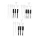 Gogogmee 9 Set Empty Mascara Bottle Eyelash Growth Oil Bottle Lip Cream Bottle Empty Funnel Abs Transparent