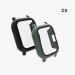 kwmobile 2-Pack Black/Green Cover for Huami Amazfit GTS 2 - Tempered Glass with Plastic Frame - Buy Online on SooperMarket.com