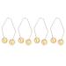 2 Pair Dimple Trainer Tool Piercing Improve Smile Dimple Maker Balls for Face Cheeks (Champagne Gold)
