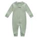 Owlivia Organic Cotton Baby Boy Girl Zip Up Sleep N Play Footless Baby Romper Long Sleeve Baby Pyjama (Size newborn-24 Months) Green 0 Month