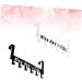 Cabilock 2pcs Metal Clothing Rack Coat Rack Door Hanger Door Hooks Coat Hanger Hanging Door Household 36X18CM As Shown - Buy Online on SooperMarket.com