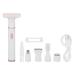 5 In 1 Women Electric Trimmer Rechargeable Pubic Hair Clippers and Trimmer Waterproof Low Noise Body Depilator for Face Nose Hair Eyebrows Whole Body