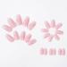 French Tip Long Press On Nails - 24 PCS Coffin Fake Nails | Glossy Pink Nails for Women - Buy Online on SooperMarket.com