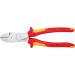 Knipex High Leverage Diagonal Cutter chrome-plated insulated with multi-component grips VDE-tested 200 mm (self-service card/blister) 74 06 200 SB Multi-component Grips Yellow/Red 1000 V 200 mm chrome-plated on self-service card - Buy Online on SooperMarket.com