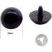 50pcs 15mm Black Plastic Safety Eyes with Washers for Dolls, Puppets, Plush Animals - DIY Craft Supplies - Buy Online on SooperMarket.com