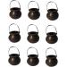 OFFSCH 9 Pcs Large Cooking Pot Halloween Candy Holder Mini Halloween Pumpkin Bucket Black Halloween Candy Bowl Halloween Candy Stands Cauldron Halloween Pendants Decorations Props Skull - Buy Online on SooperMarket.com