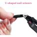 Acrylic Nail Clipper Nail Art Scissors U-Shaped Nail Scissors Nail Edge Trimmers False Nail Tip Scissors Black - Buy Online on SooperMarket.com