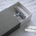 MHLE TRADITIONAL R41 Double Edge Safety Razor - Premium Barbershop Quality for Smooth Shave Chrome Finish - Buy Online on SooperMarket.com