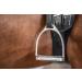 Equinate Stirrups Luna 10cm Stainless Steel | Anti-Slip Rubber Tread | Durable for Adults & Children | Set of 2 - Buy Internationally - Buy Online on SooperMarket.com