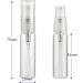 TIANZD Pack of 25 Empty 5ml Clear Transparent Glass Fine Mist Pump Spray Bottles Travel Mini Portable Spray Perfume Cosmetic Containers Sample Vials Refillable with Funnel and Dropper - Buy Online on SooperMarket.com