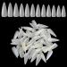 Noverlife 1200PCS Long Almond Shape False Nails, 12 Sizes, Full Cover Acrylic Nail Tips, Long Fake Nails Artificial Gel Polish Nail tips for Nail Salon Mani-pedi & Nail Art Design Decor - Natural