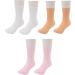 3 Pairs Silicone Moisturizing Socks Flexible Elastic Hydrating Spa Socks Pedicure Socks for Dry Cracked Feet Pink Skin Tone White (-1411240283012) - Buy Online on SooperMarket.com