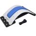 UniForU Back Stretcher Lumbar Stretcher Multi-Level Lumbar Stretching Device with Accupressure Points (White+Blue)