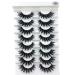 HBZGTLAD 3D Mink Eyelashes â€“ 8 Pairs Long Natural False Lashes for Stunning Makeup (B03) - Buy Online on SooperMarket.com