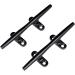 MIZUGIWA 4 Inch Boat Cleat Marine 316 Stainless Steel Open Base Deck Cleat Black - Set of 2 - Buy Online on SooperMarket.com