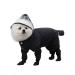 Dog Raincoat, Waterproof Puppy Raincoats with Hood Dog Onesie Rain Jacket & Rain Boots Jumpsuit Dog Rain Poncho for Small Dogs (XL-Black) XL-Back Length 42cm/16.5" Black