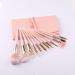 DFHBFG 12 Piece Makeup Brush Set - Complete Powder Tool Kit for Flawless Application | International Shipping - Buy Online on SooperMarket.com