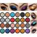 Phoera Morocco Glitter Metallic Eyeshadow Palette - Waterproof, Long-Lasting, High Pigment Formula - Buy Online on SooperMarket.com