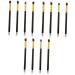 Baluue 12 Pcs Eye Make-up Brush Kit Concealer Brushes Cream Eyeshadow Glitter Eyeshadow Foundation Makeup mediumx3pcs Black+goldx3pcs - Buy Online on SooperMarket.com