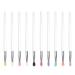 CANIGHT 10pcs Eye Shadow Brush Lip Brush Tool Eye Blending Brush Eye Makeup Tool Cosmetic Plastic Handle