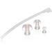 Hiibaby 3 Pieces ear plugs Hearing Aid aids Eartip ear tip ear tips Tubing ear pieces piece-hearing aid tube about 9cm length BTE Hearing Aid Aids Domes and Tube Kit - Buy Online on SooperMarket.com