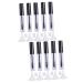 Mikinona 10 Pcs Empty Eyelashes Bottle Clear Mascara Tube Eyelash Brush Tube Empty Tube with Inner Plug