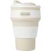 Korzull Collapsible Coffee Mug | Baby Powder Color | 12oz | Leak Proof & Odor Free | Silicone | BPA Free - Buy Online on SooperMarket.com