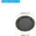 PATIKIL 1 Inch Flat Decorative Bottle Caps 50 Pack Craft Bottle Pendant Trays Double Sides Printed for DIY Pendants Craft Scrapbooks Black - Buy Online on SooperMarket.com